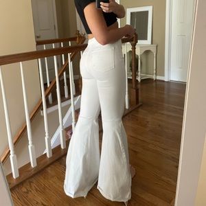 Free People white float on flare